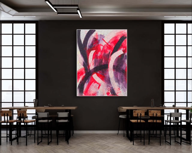 RED BLACK PINK CHANE MONSTER19 ART PIECE