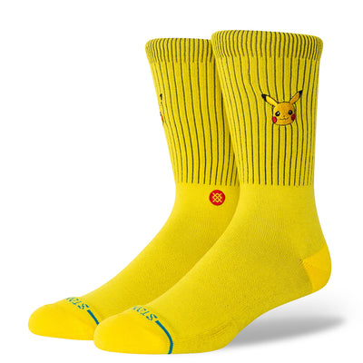 Stance X Pokemon Pikachu Crew Socks - Yellow