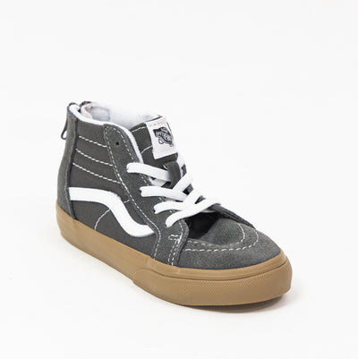 Vans Sk8-Hi Zip - (Gum) Grey/True White