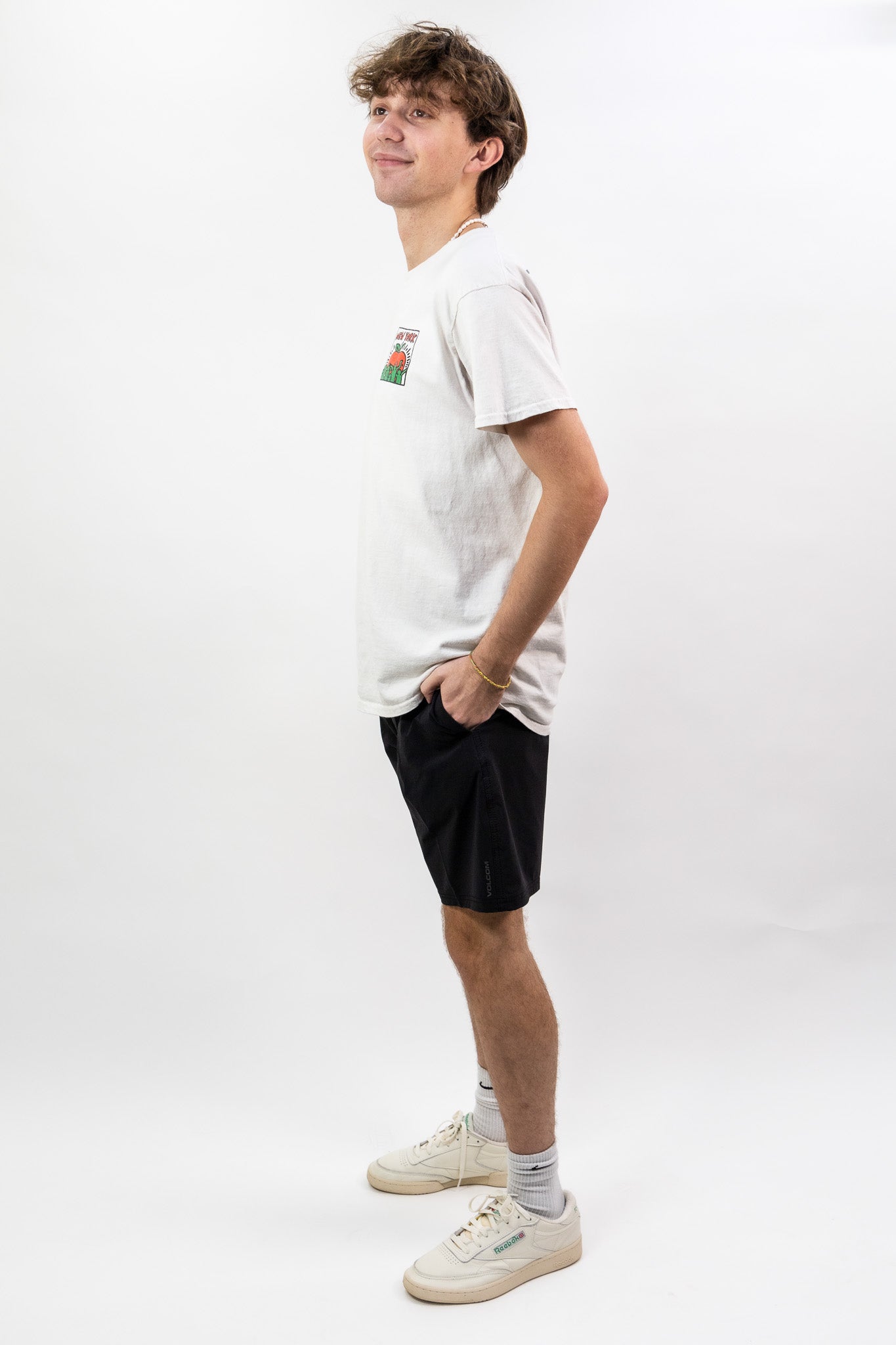 black volcom men's hybrid shorts