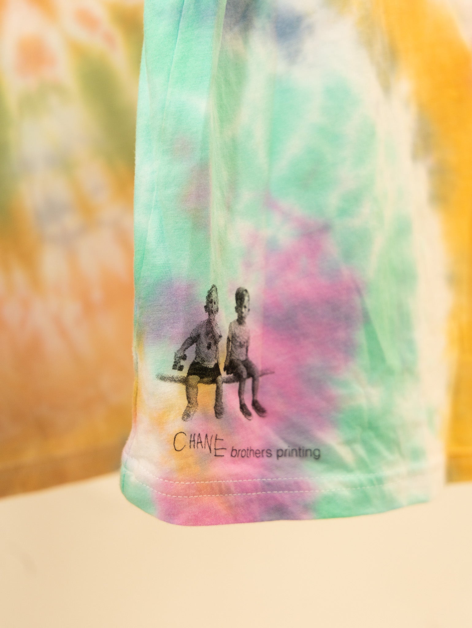 hand drawn seven chane stick man tee shirt