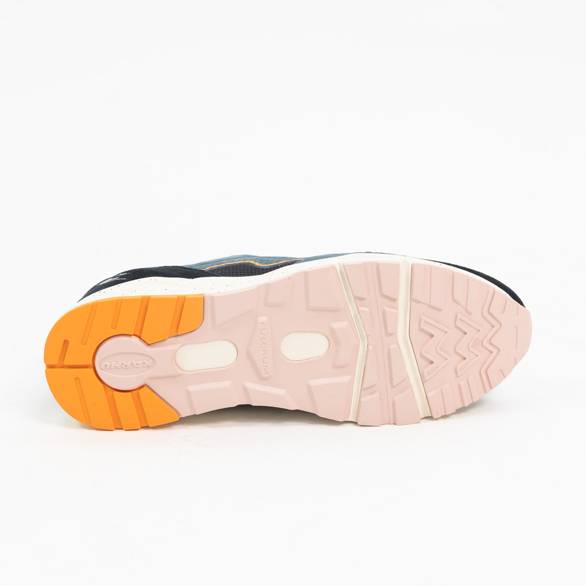 black and green karhu men's comfort shoe with orange detail