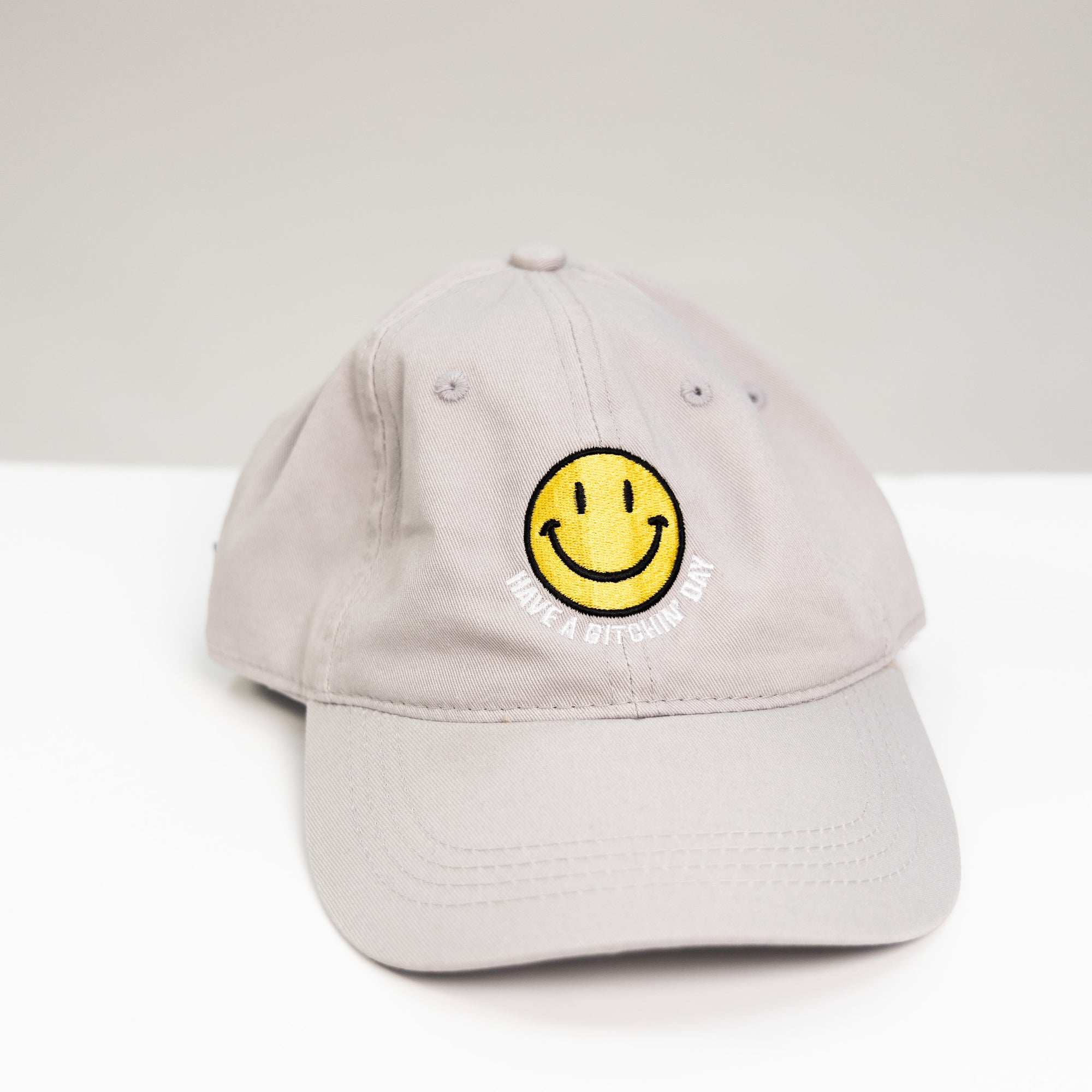 grey embroidered have a bitchin' day hat