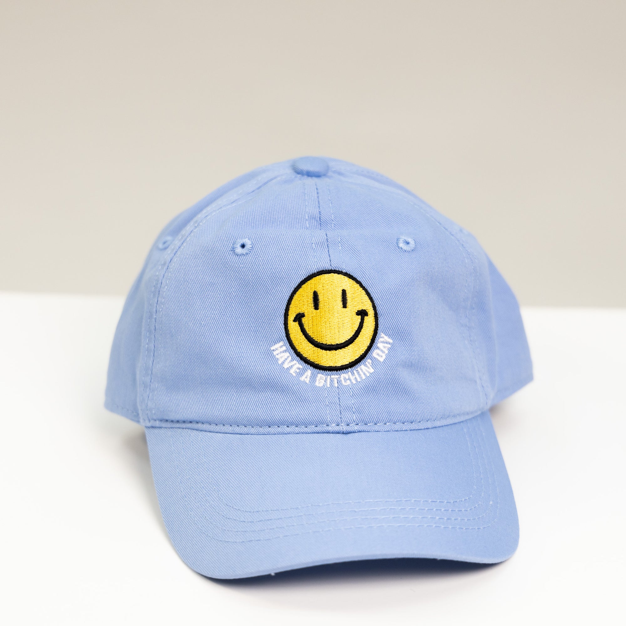 light blue embroidered have a bitchin' day hat