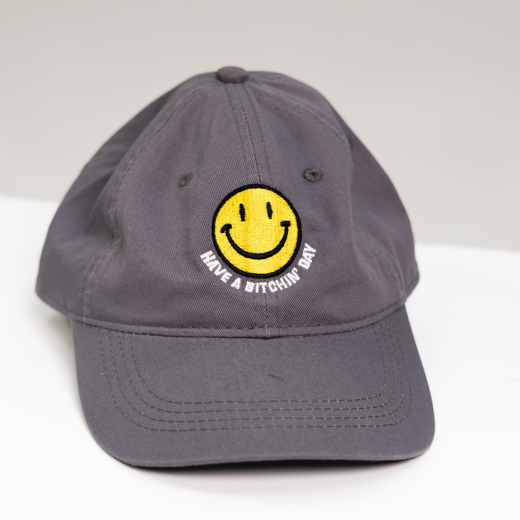 dark grey embroidered have a bitchin' day hat