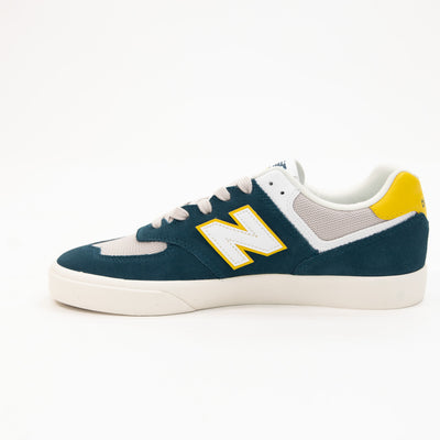 New Balance Numeric 574 VULC - Deep Ocean with Sunflower (Available in WIDE!)