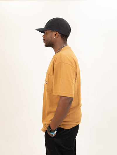 dickies brown tee shirt with chest pocket