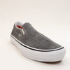 grey vans men's skate slip-on with white sole