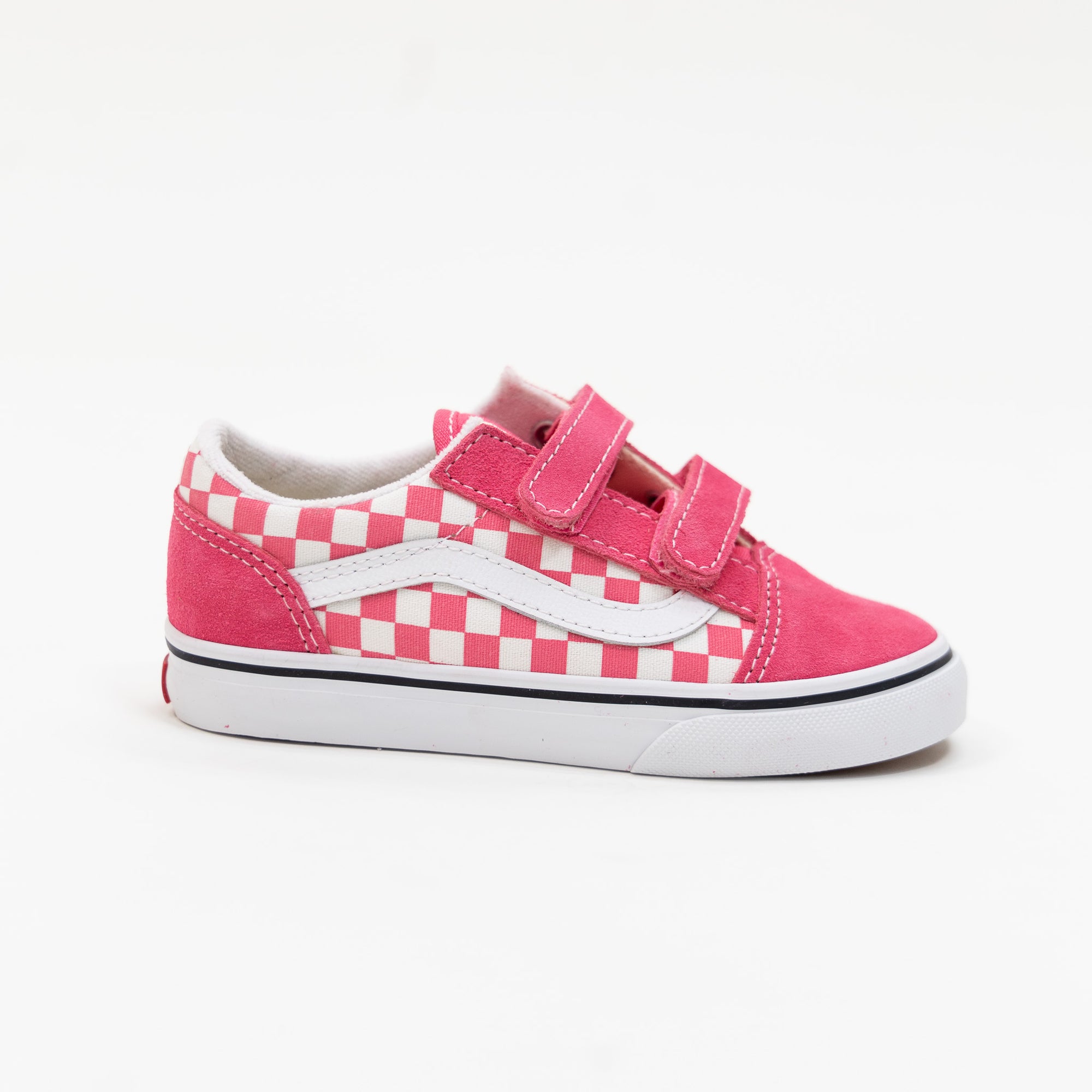 Vans Toddler Kids Old Skool V Color Theory Checkerboard Honeysuckle