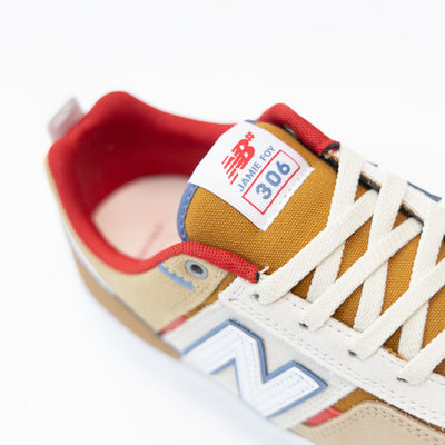New Balance Numeric Jamie Foy 306 - Tan with Red