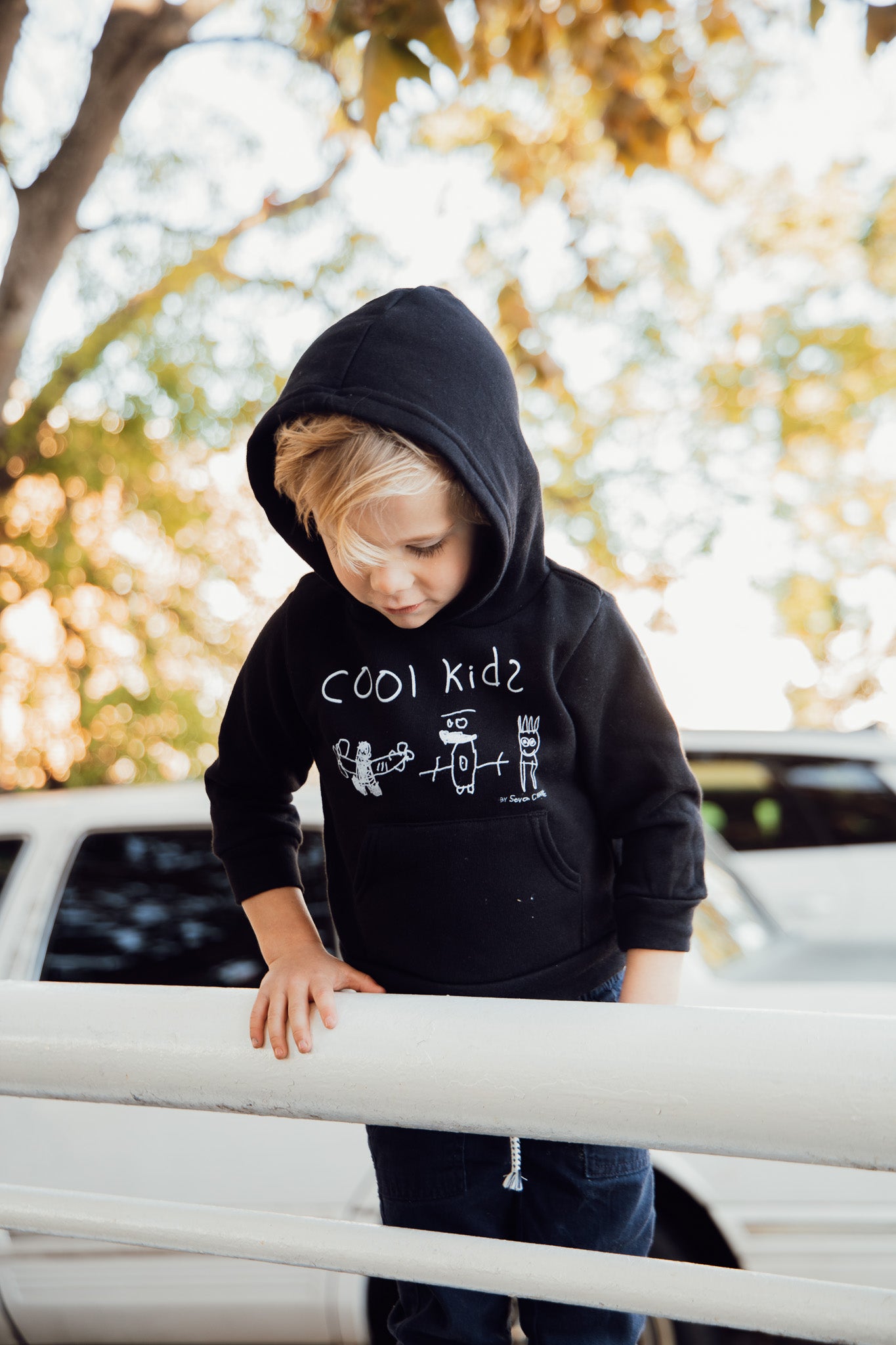 hand drawn seven chane cool kids tee shirt