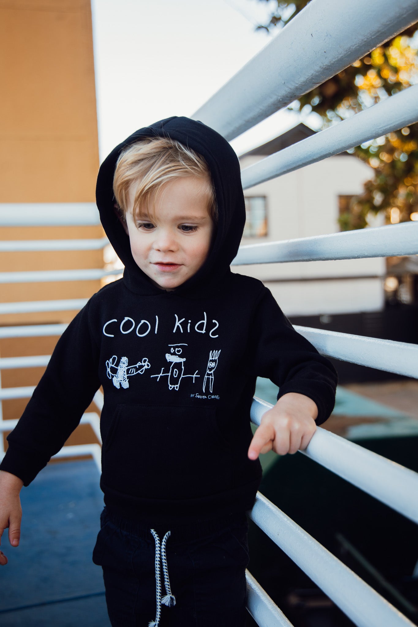 hand drawn seven chane cool kids tee shirt