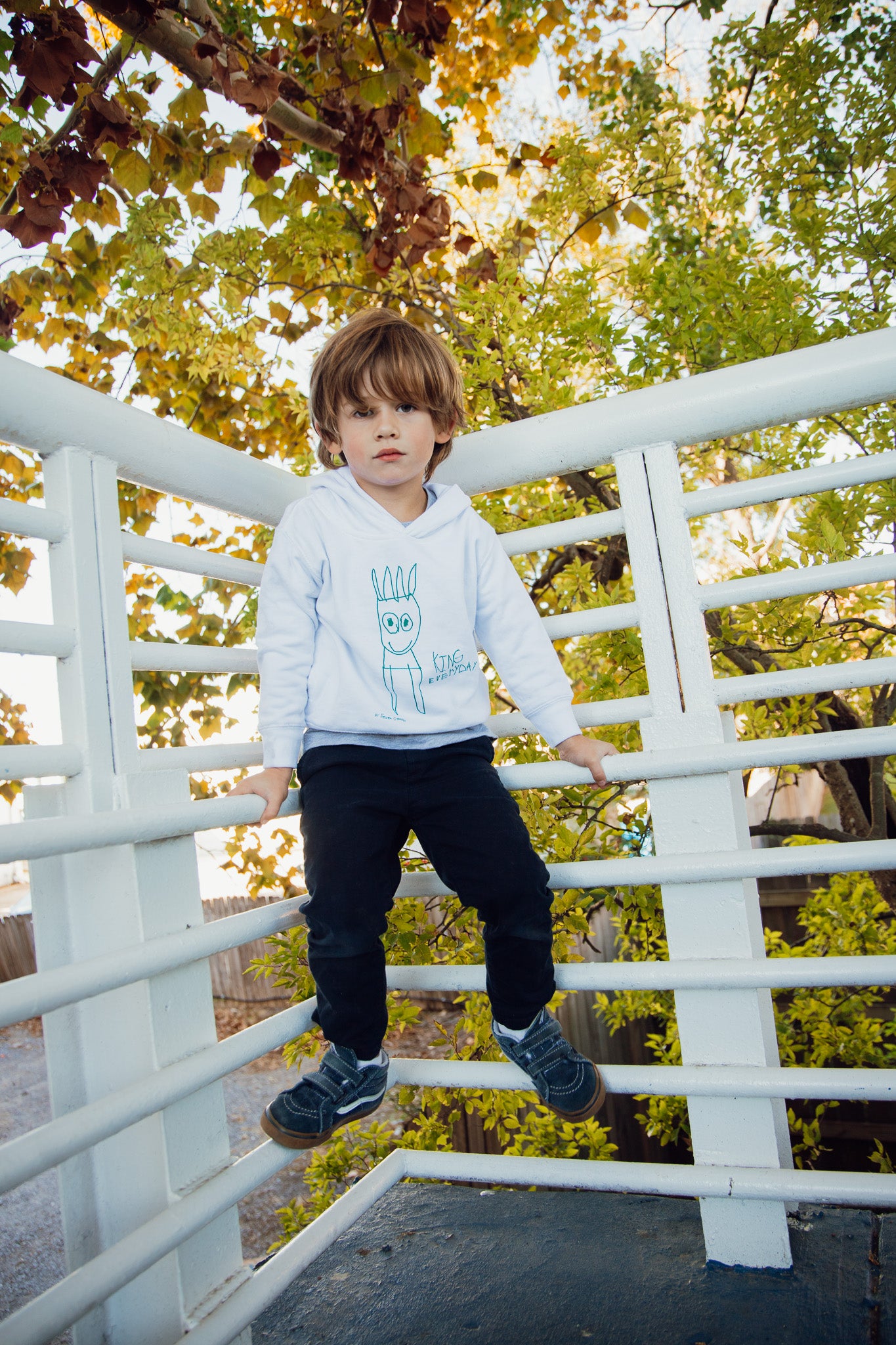 hand drawn seven chane king everyday tee shirt