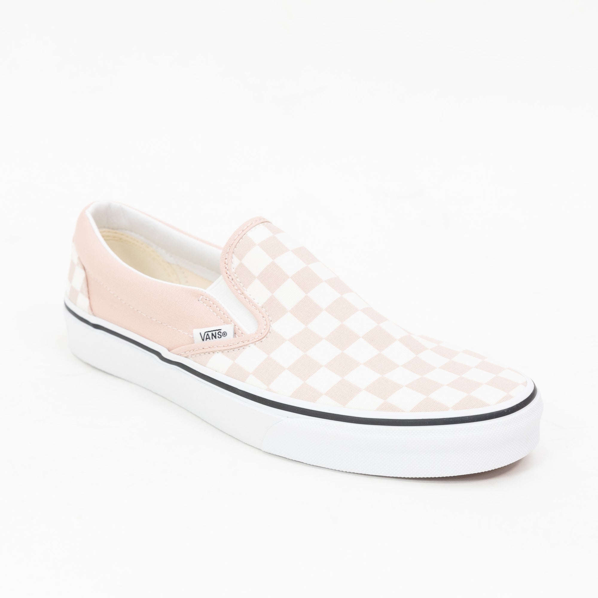 Vans slip ons pink checkerboard Clearance
