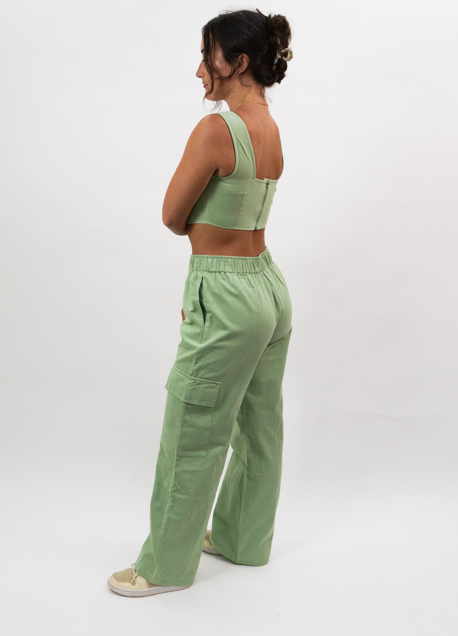 Baevely Bustier Corset Top - Green