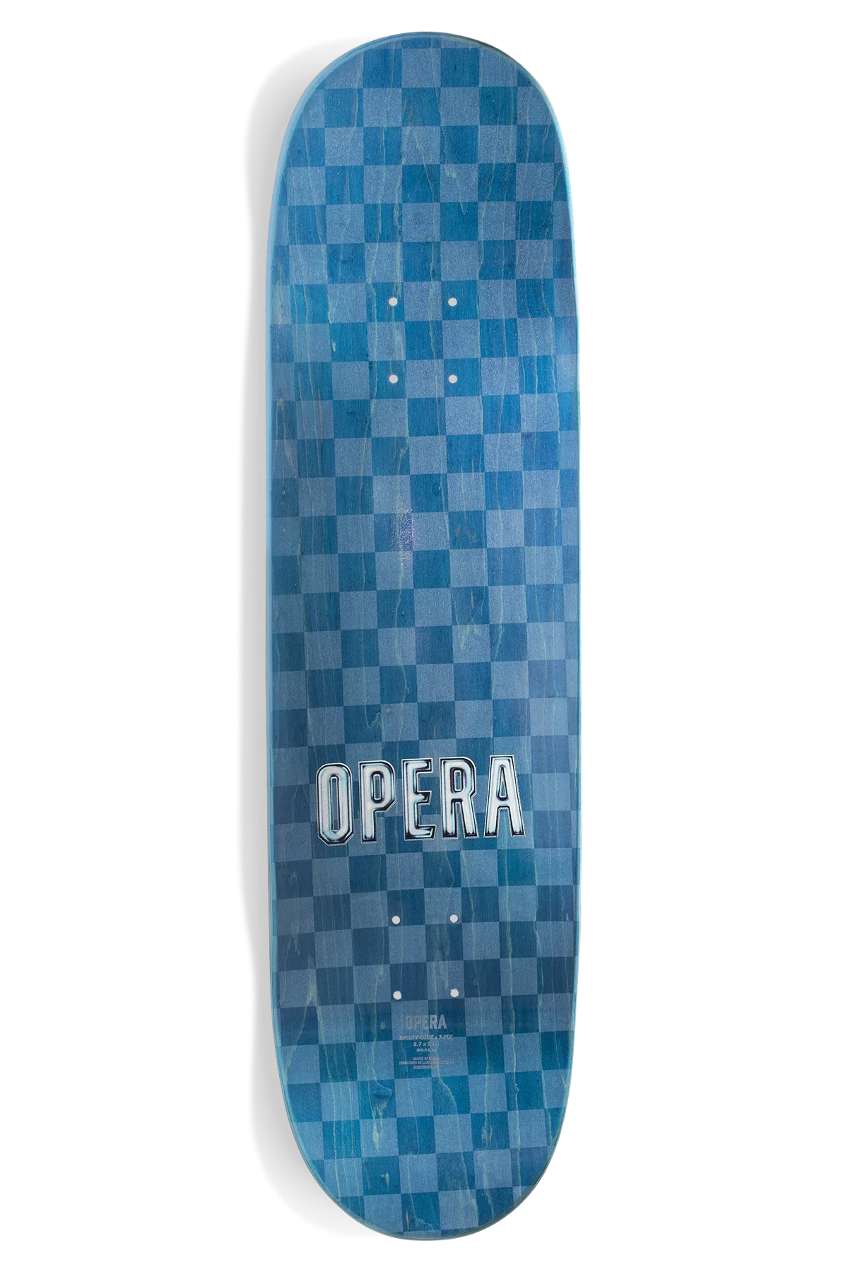 opera skateboards yellow and orange checkerboard 8.75 deck