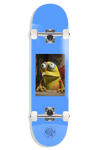 blue push skateboarding complete with a google eyed ass frog