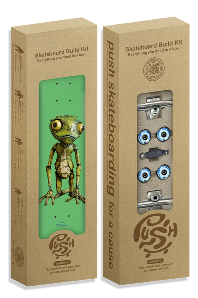 green lizard guy push skateboards incomplete build your own skateboard kit with 51mm wheels