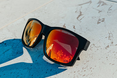 Big Kahuna XL - Matte Black - Red Sunset Polarized