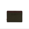 green and brown herschel cardholder wallet