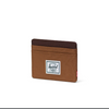 two tone brown herschel cardholder wallet