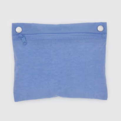 light blue baggu light weight zip up cloud bag