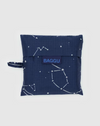 NAVY BLUE STANDARD BAGGU TOTE BAG FEATURING CONSTELLATIONS IN WHITE