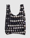 BLACK STANDARD BAGGU TOTE BAG FEATURING THE PHASES OF THE MOON