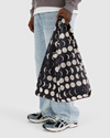 BLACK STANDARD BAGGU TOTE BAG FEATURING THE PHASES OF THE MOON