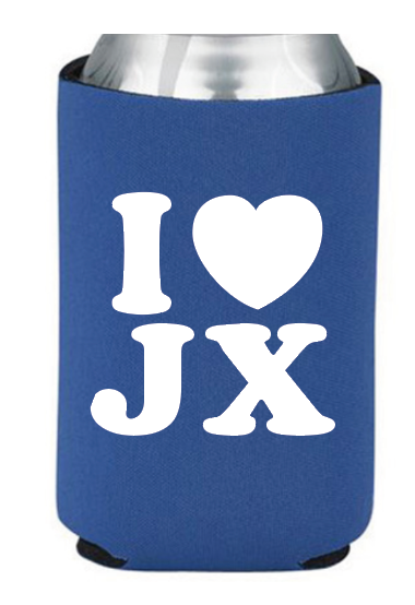 koozie drink holder with the slogan i love jackson