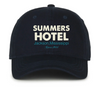 project chane embroidered hat featuring the historic summers hotel in jackson mississippi circa 1944