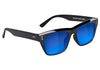 Glassy Santos Sunglasses - Black/Blue Lens