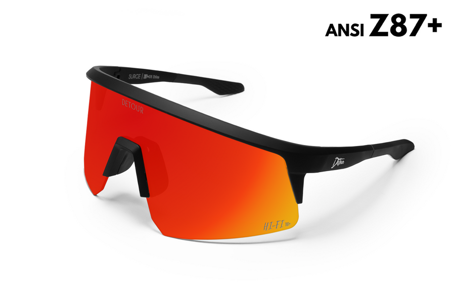 Surge - Matte Black - Red Sunset