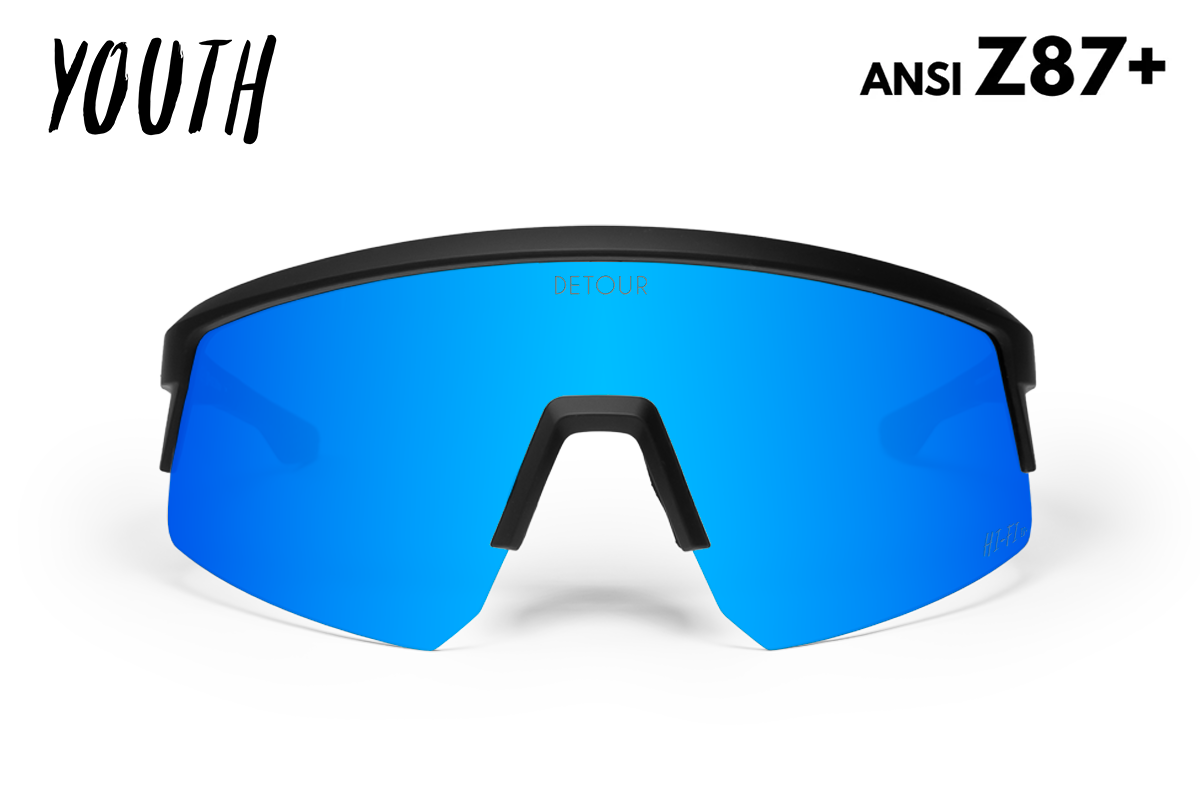 Surge Youth - Matte Black - Electric Blue