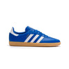 blue adidas kids leather and seude samba og with gum sole