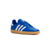 blue adidas kids leather and seude samba og with gum sole