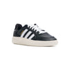 black leather adidas skateboarding tyshawn II skateboard shoes with white stripes, tongue and sole