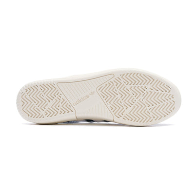 black leather adidas skateboarding tyshawn II skateboard shoes with white stripes, tongue and sole