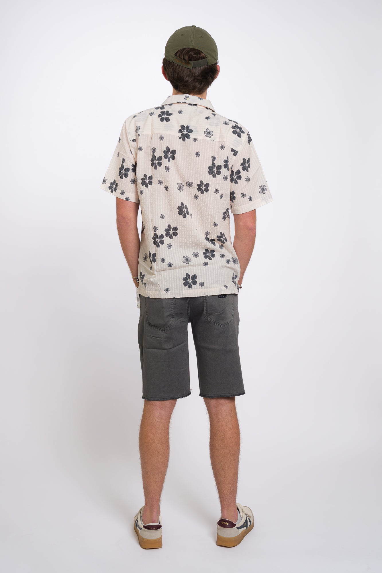 men's ezekiel now denim shorts in dark grey