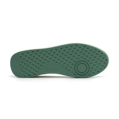 white gola women's grandslam 88 with green mist details and sole