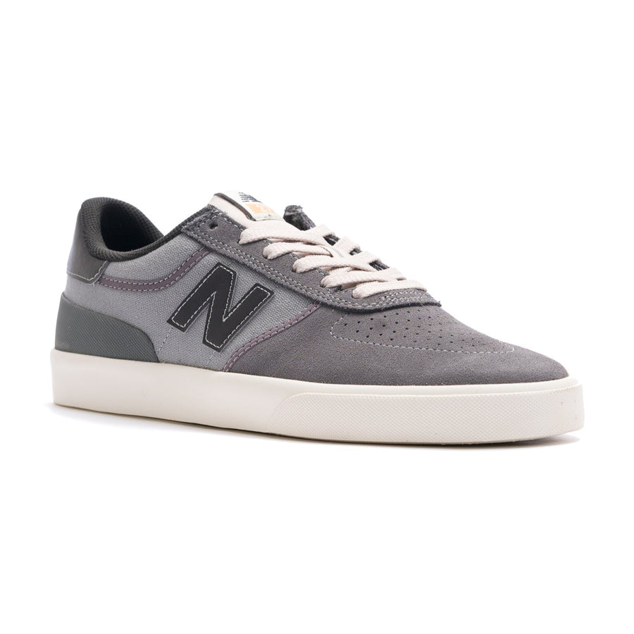 Grey new balance numeric 272 men's skate shoe with black n and white sole