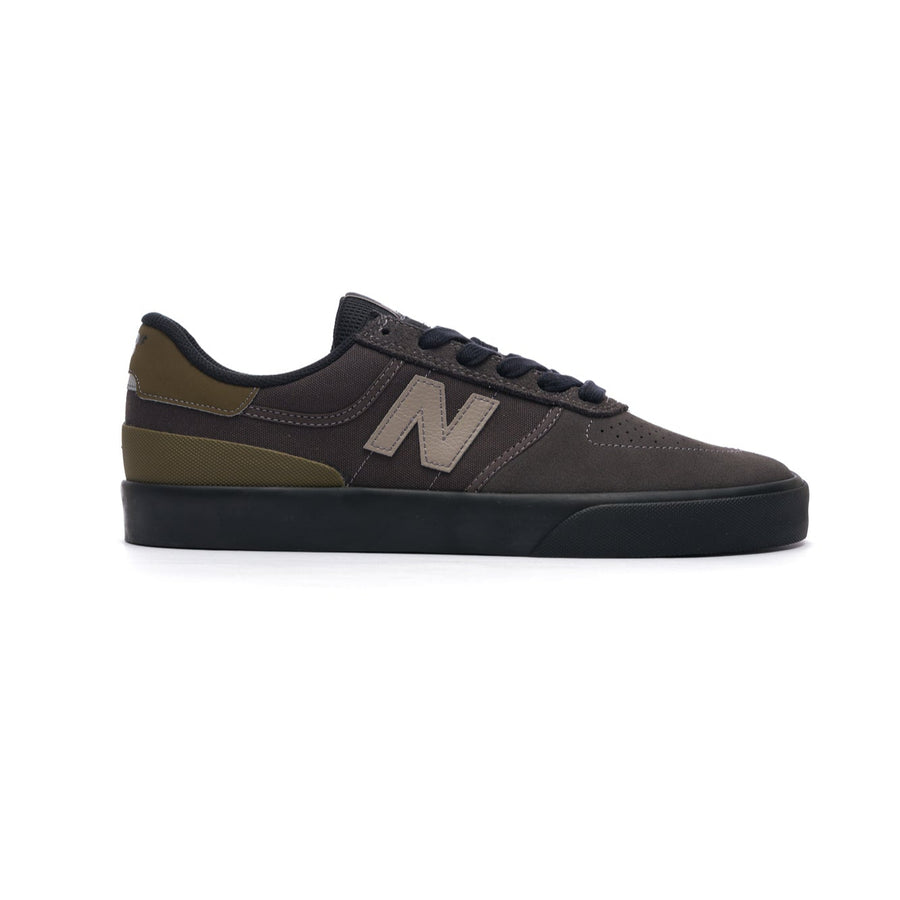 brown and olive green new balance numeric men's 272 skateboard shoe with 