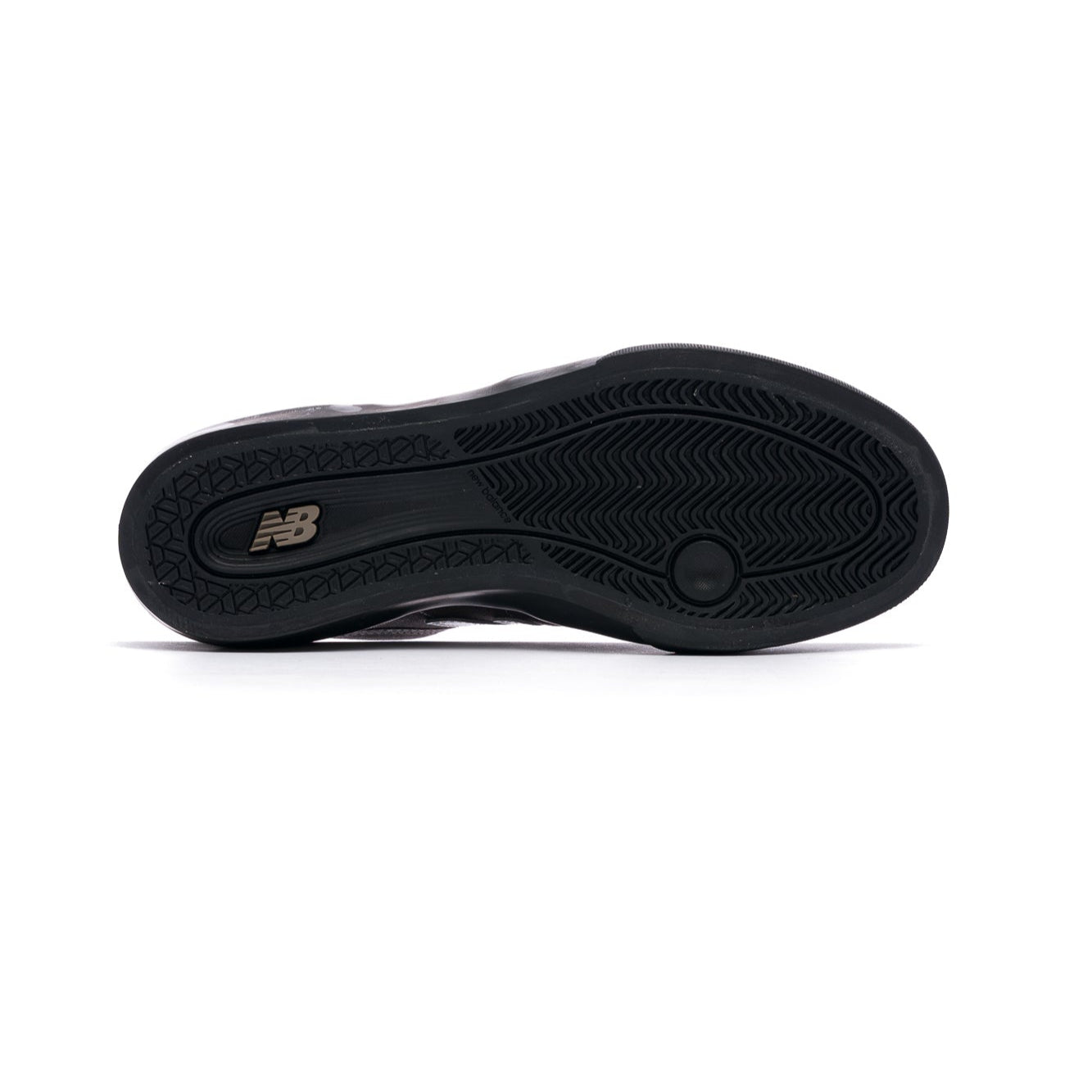 Black shoe sole on a white background