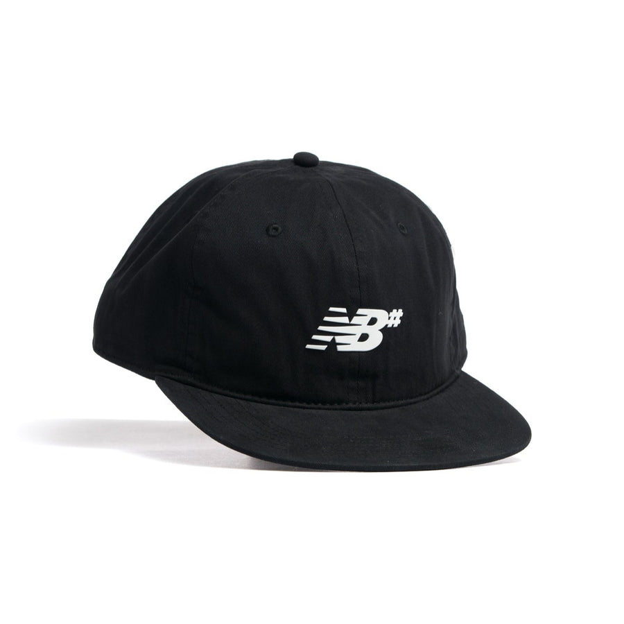 black new balance numeric 6 panel hat