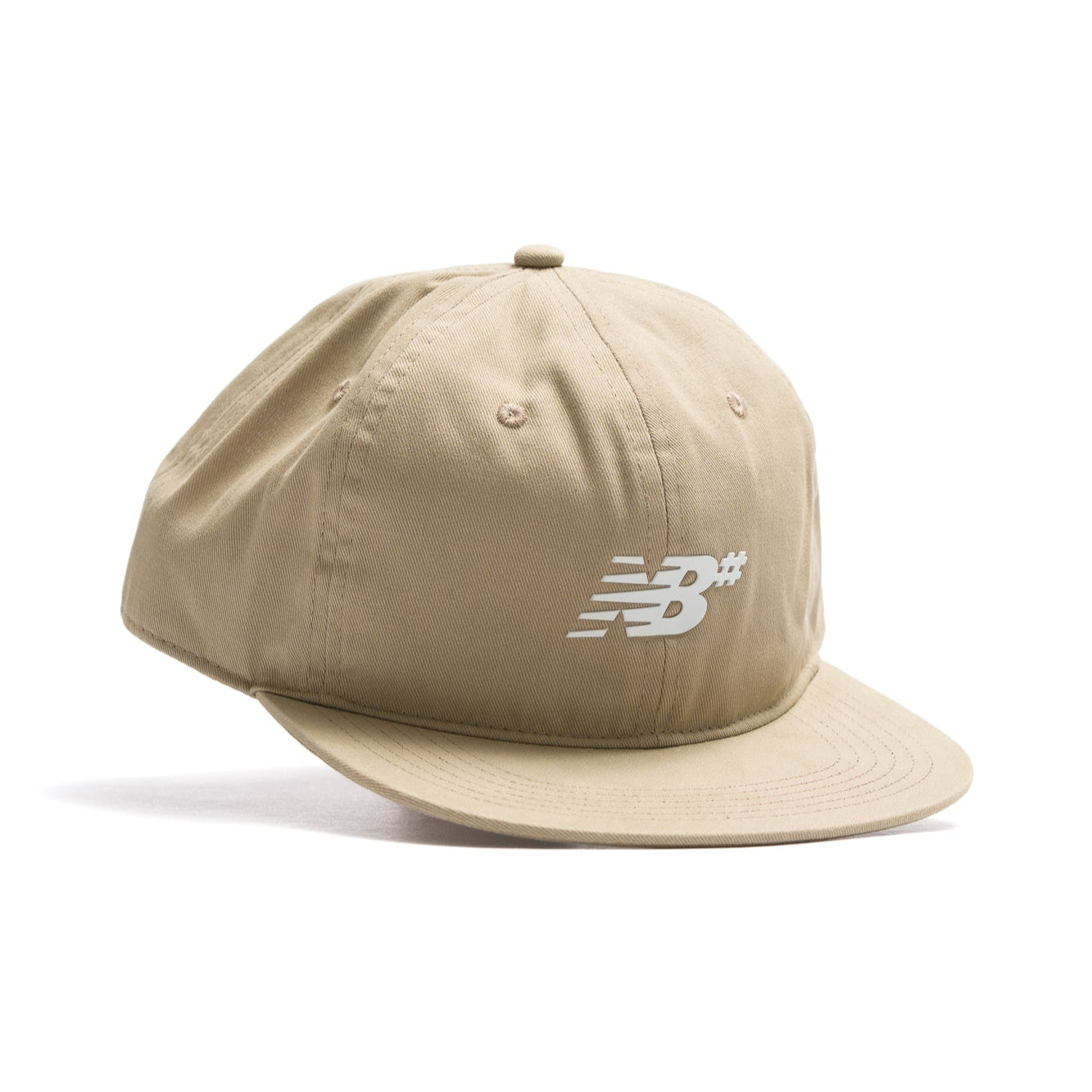 tan beige brown new balance numeric 6 panel hat