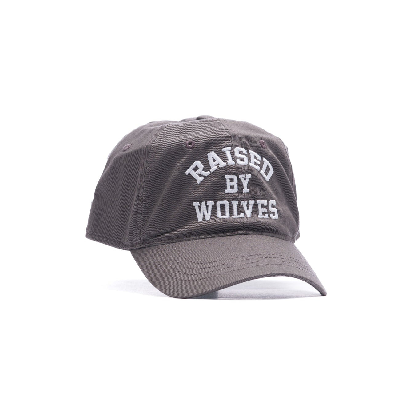 grey raised by wolves embroidered hat by project chane