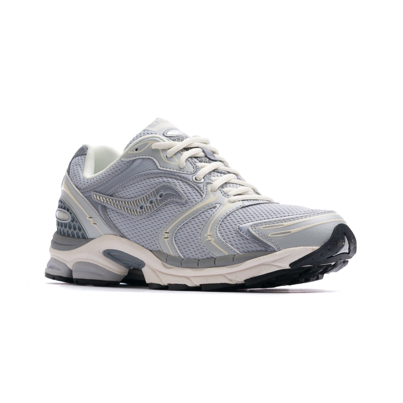 grey men's saucony progrid triumph 4 CS running walking comfort shoe