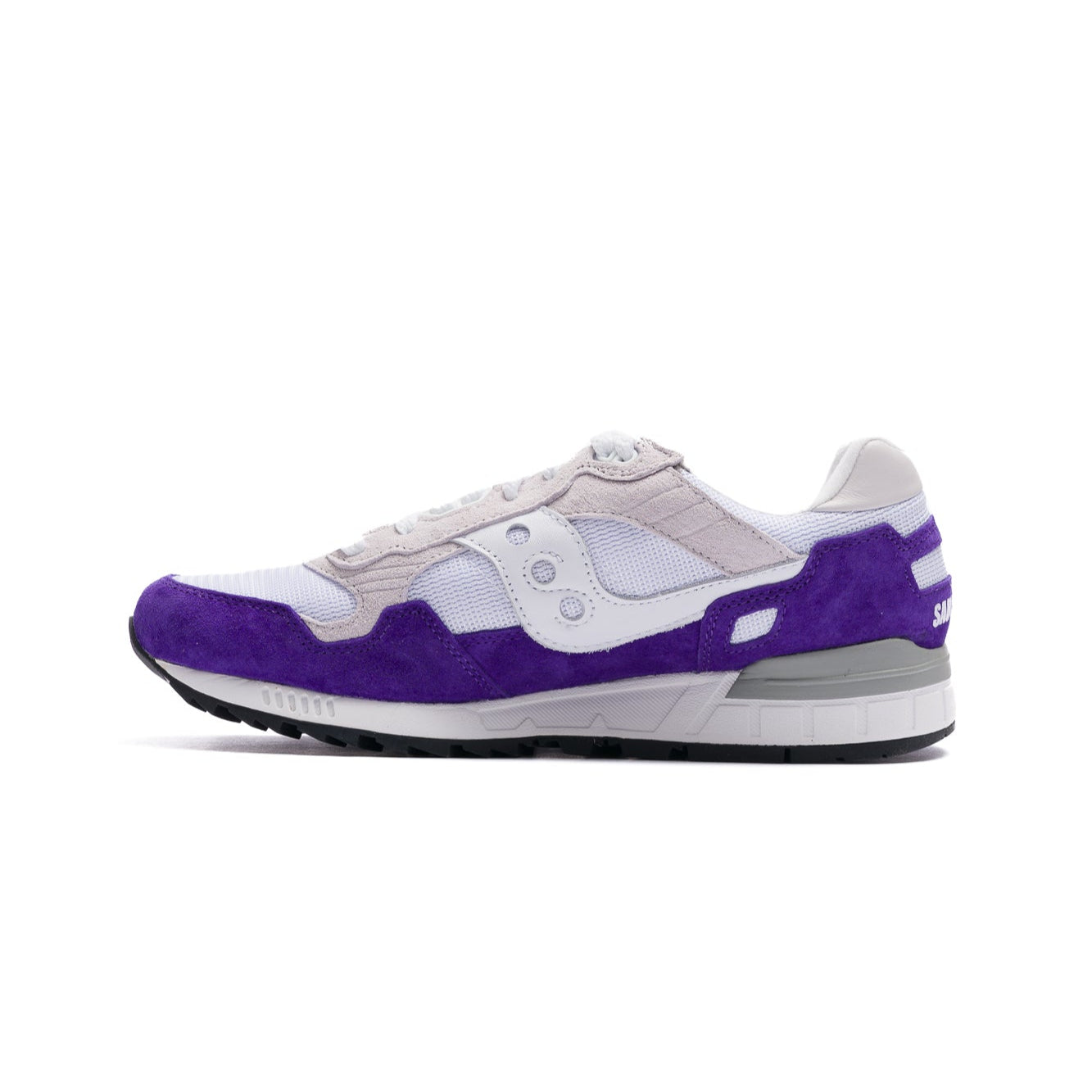 purple and white saucony shadow 5000 sneaker