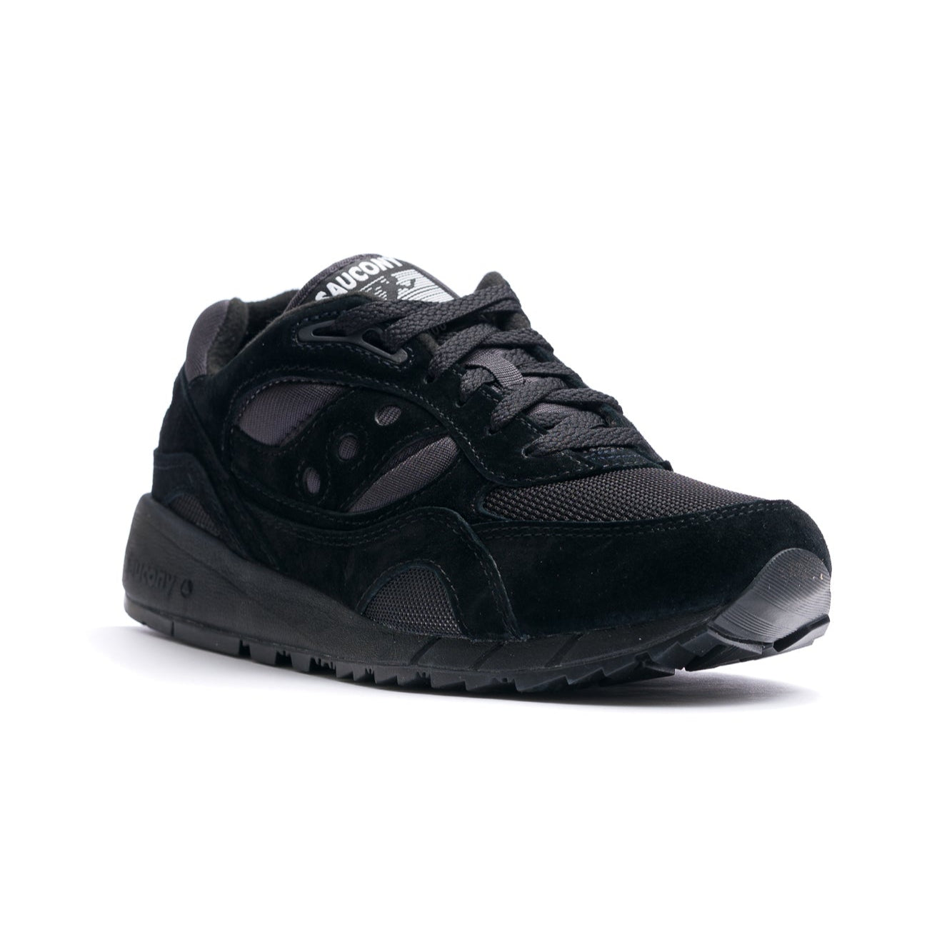 all black men's saucony shadow 6000 comfort shoe