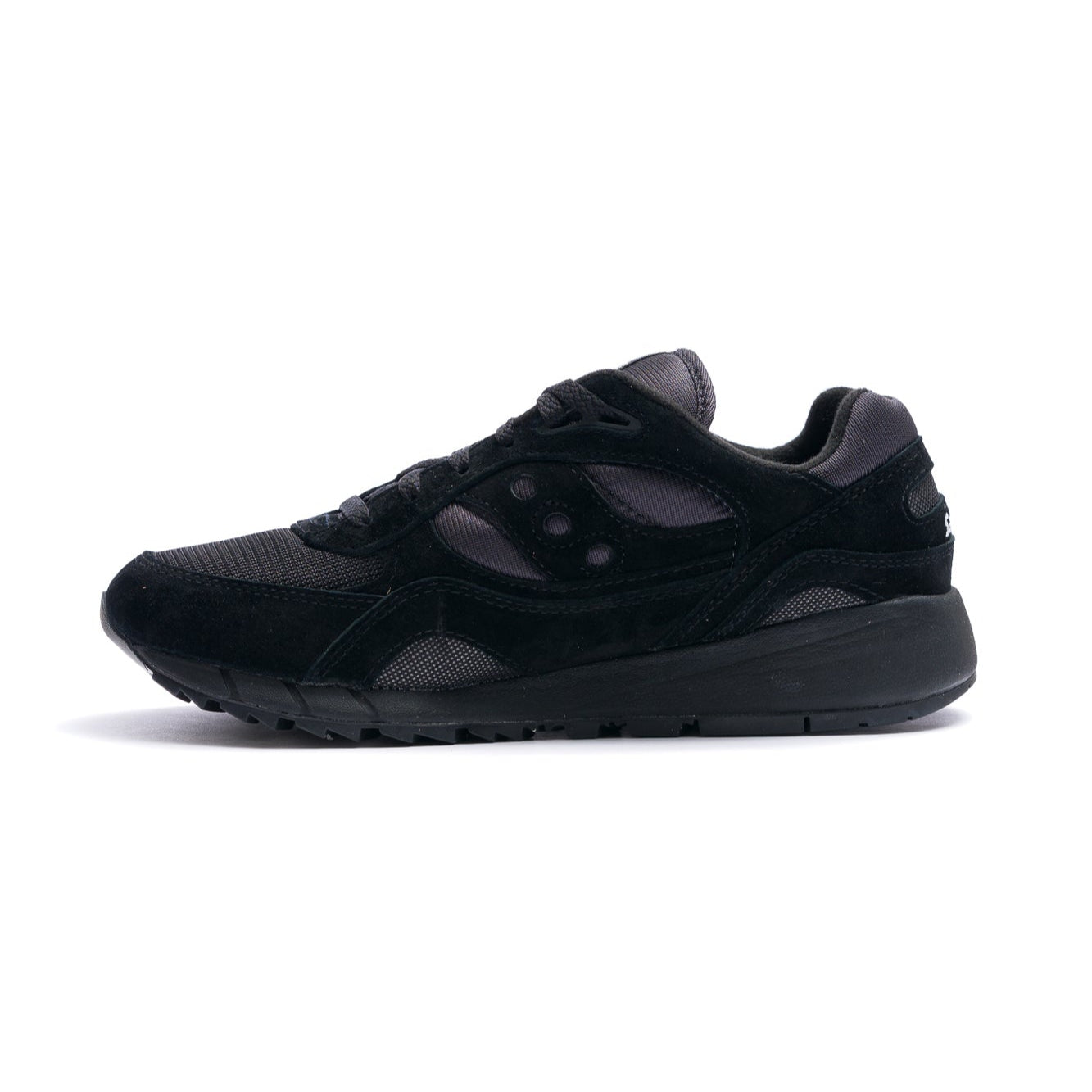 all black men's saucony shadow 6000 comfort shoe
